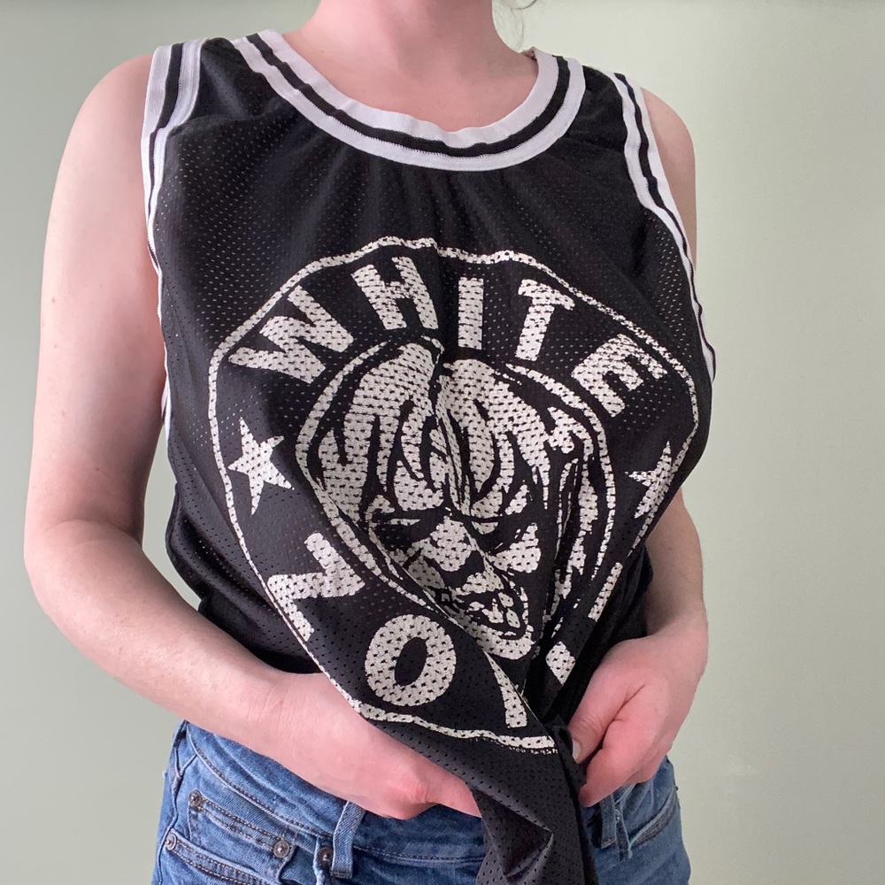 Vintage White Zombie Basketball Jersey